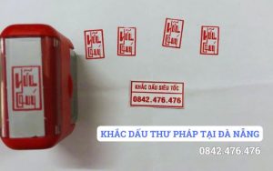 KHẮC DẤU THƯ PHÁP TẠI ĐÀ NẴNG