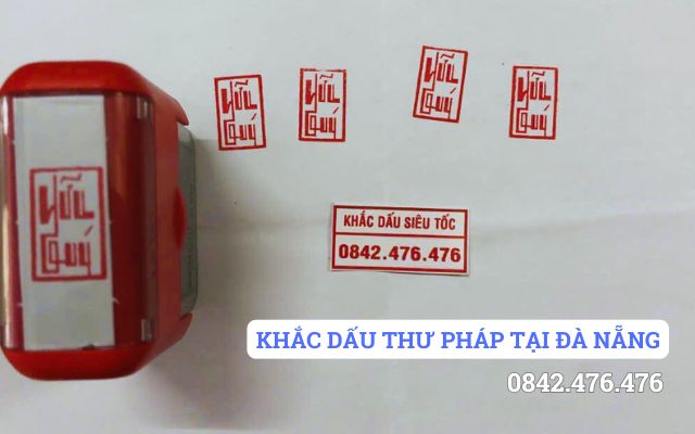 KHẮC DẤU THƯ PHÁP TẠI ĐÀ NẴNG