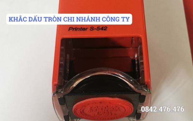 KHẮC DẤU TRÒN CHI NHÁNH CÔNG TY