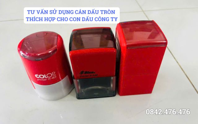 TƯ VẤN SỬ DỤNG CÁN DẤU TRÒN THÍCH HỢP CHO CON DẤU CÔNG TY