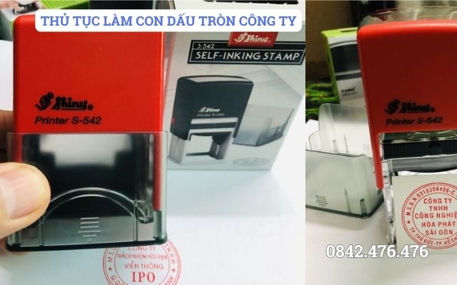 THỦ TỤC LÀM CON DẤU TRÒN CÔNG TY