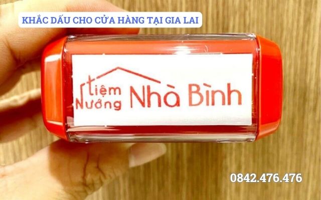 KHẮC DẤU CHO CỬA HÀNG TẠI GIA LAI