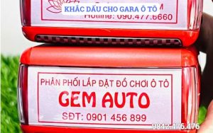 KHẮC DẤU GARA Ô TÔ