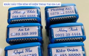KHẮC DẤU TÊN KÈM SỐ ĐIỆN THOẠI TẠI GIA LAI