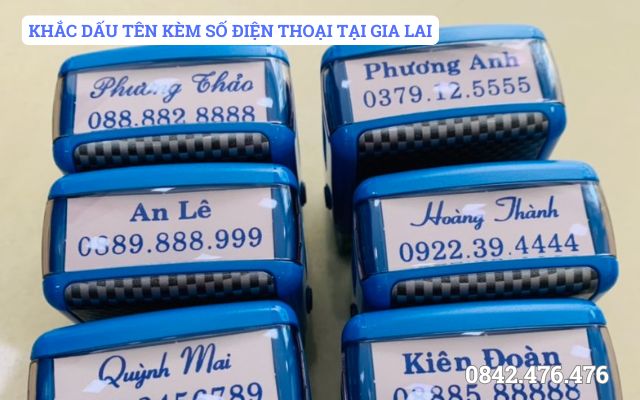 KHẮC DẤU TÊN KÈM SỐ ĐIỆN THOẠI TẠI GIA LAI
