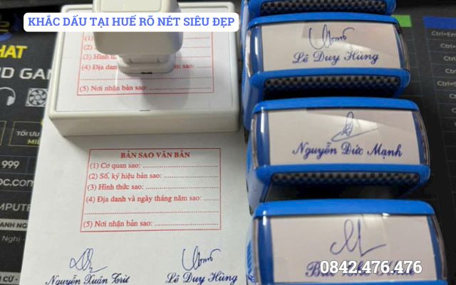 KHẮC DẤU TẠI HUẾ RÕ NÉT SIÊU ĐẸP