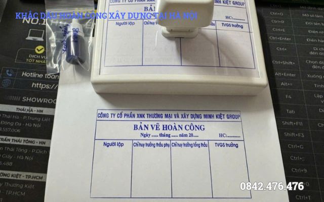 KHẮC DẤU HOÀN CÔNG XÂY DỰNG TẠI HÀ NỘI